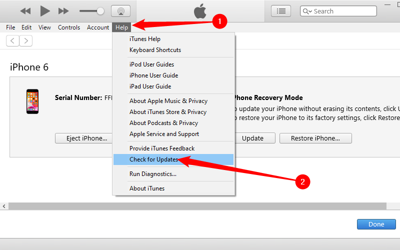 Перейдите в Справка > Проверить наличие обновлений после установки iTunes.