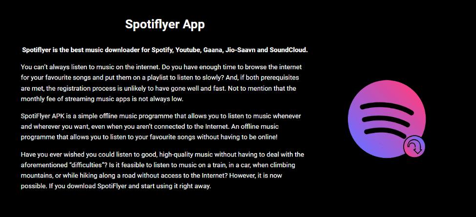 SpotiFlyer montrant l'interface multi-plateforme