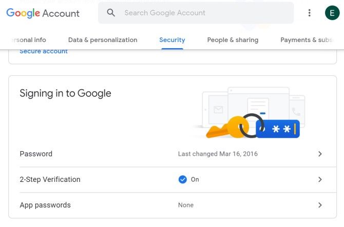 Настройки безопасности Google — раздел Приложения и пароли