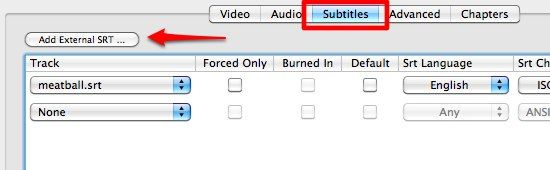 Добавить субтитры к фильму