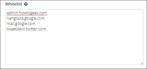 Настройки белого списка и исключений в The Great Suspender
