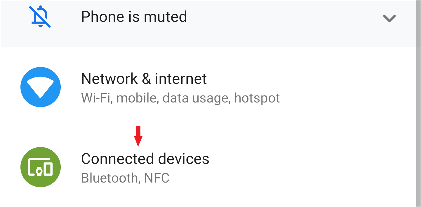 Экран настроек Bluetooth на Android