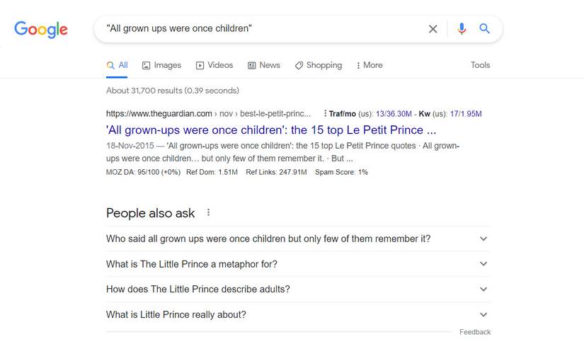 Найти книгу через Google Search