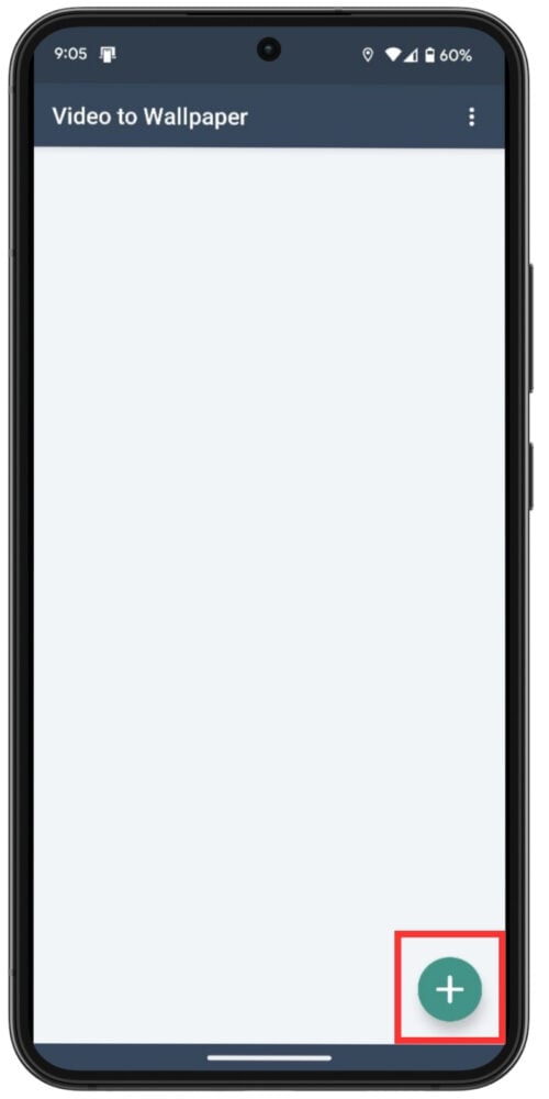 Video to Wallpaper — добавление видео (скриншот)