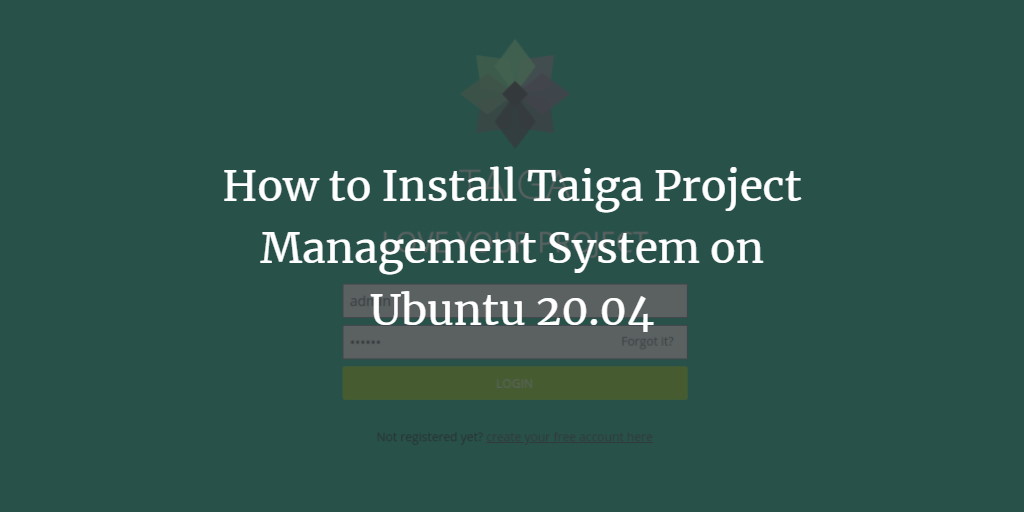 Установка Taiga на Ubuntu 20.04