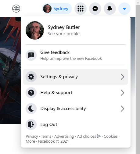 Настройки и конфиденциальность Facebook