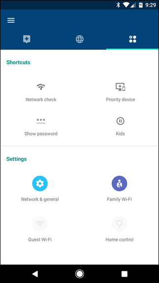 Экран приложения: Family Wi‑Fi и значок создания метки