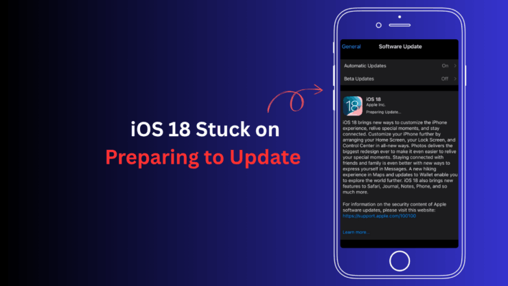 iPhone завис на «Подготовке к обновлению» — решение