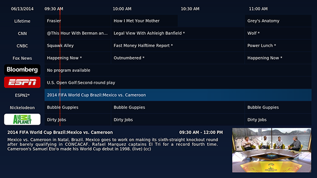FTV Guide — электронная программа передач в XBMC