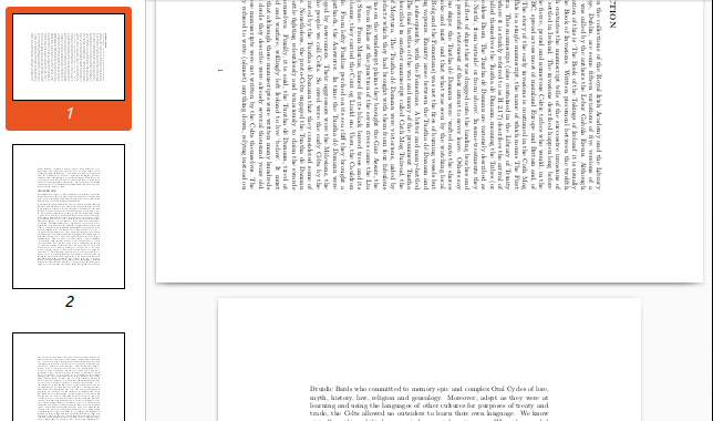 PDF с первой страницей, повернутой на 90 градусов по часовой стрелке