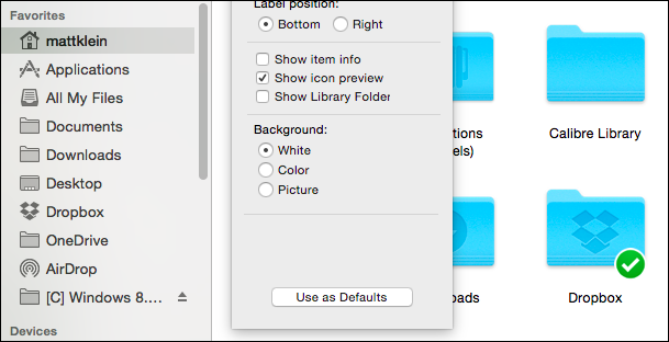 Кнопка применения представления к подпапкам