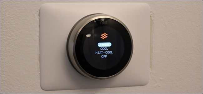Nest Thermostat: Betriebsart am Gerät einstellen
