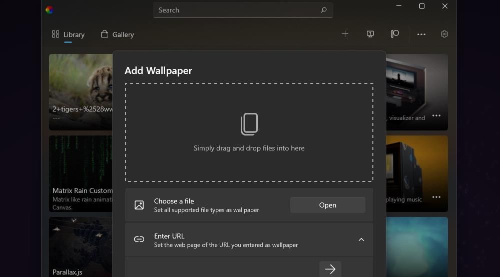 Кнопка Открыть для выбора файла