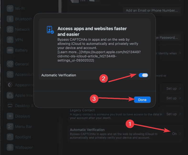 Автоматическая проверка на Mac