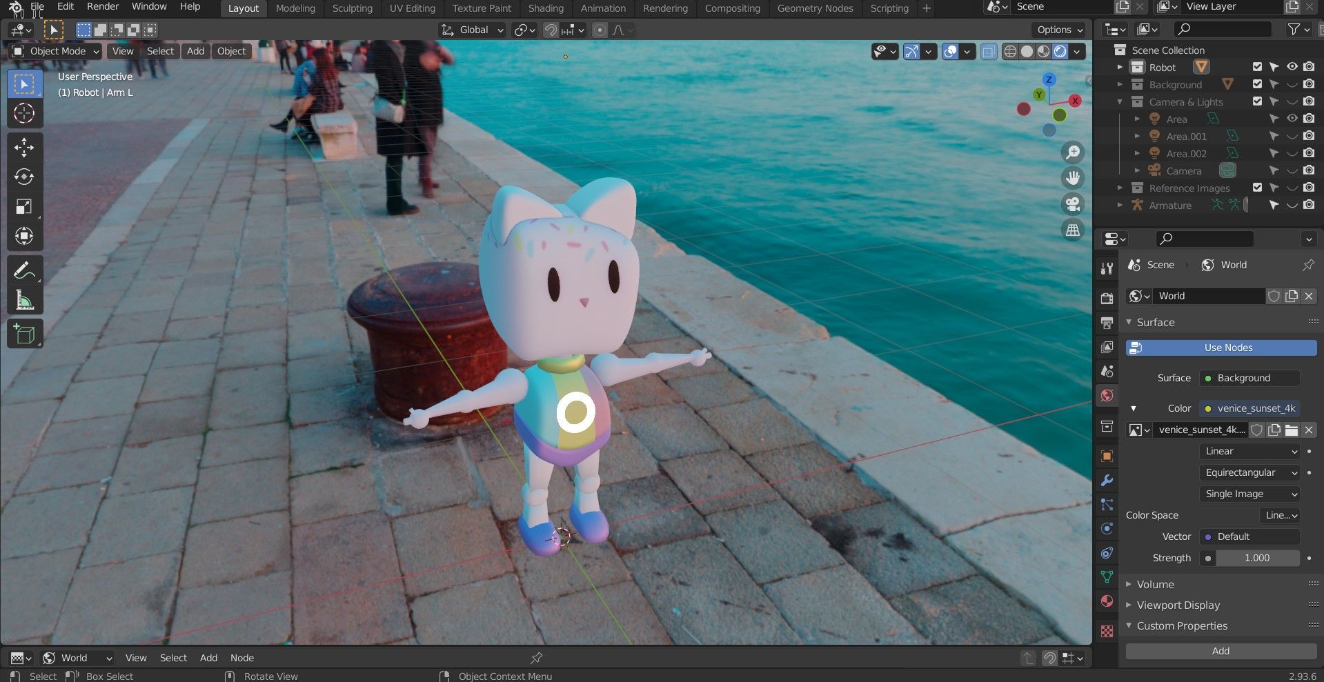 Параметр цвета и выбор цветового пространства для HDRI