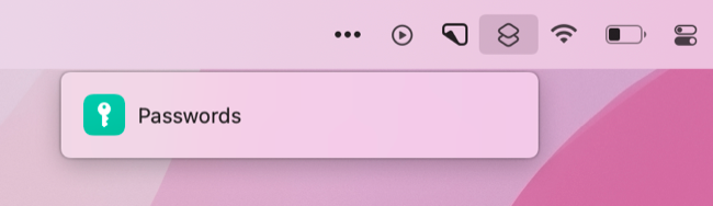 Список сокращений в строке меню macOS