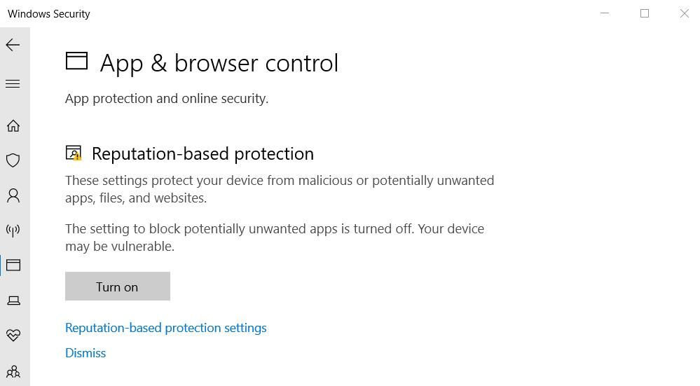 Параметры репутационно-ориентированной защиты
