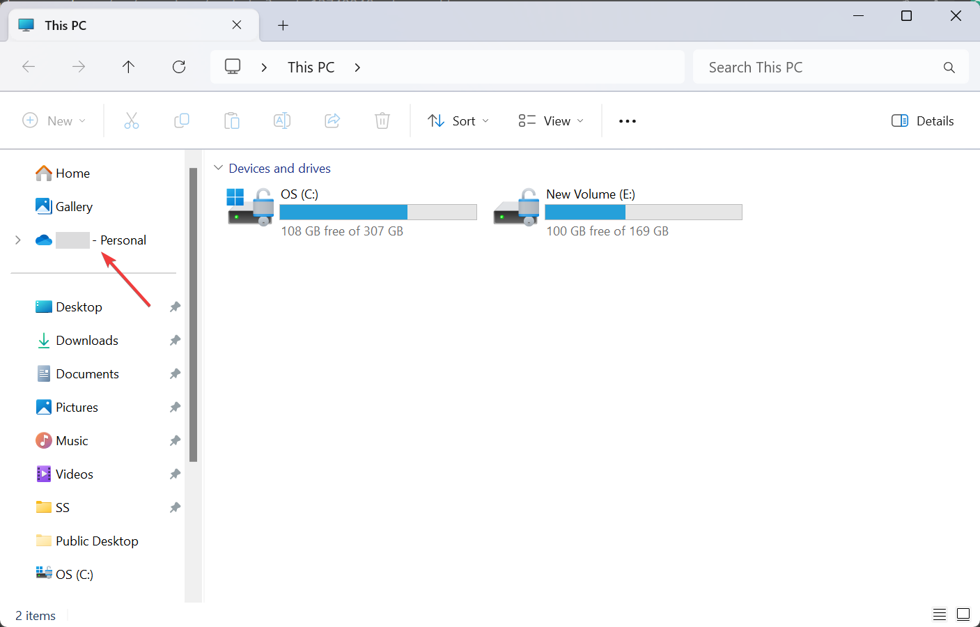 OneDrive в Проводнике