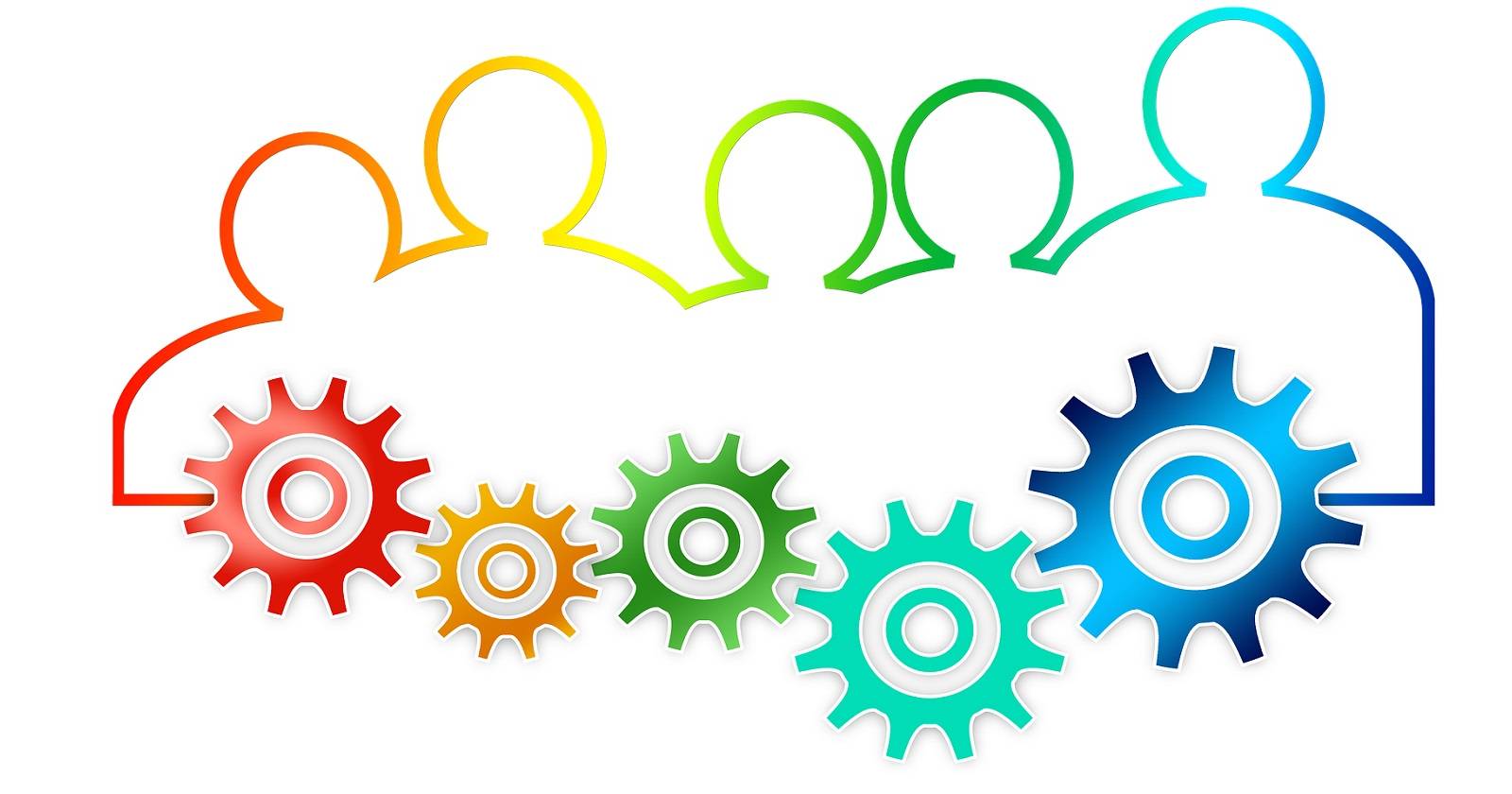 Группа людей сотрудничает за столом во время встречи