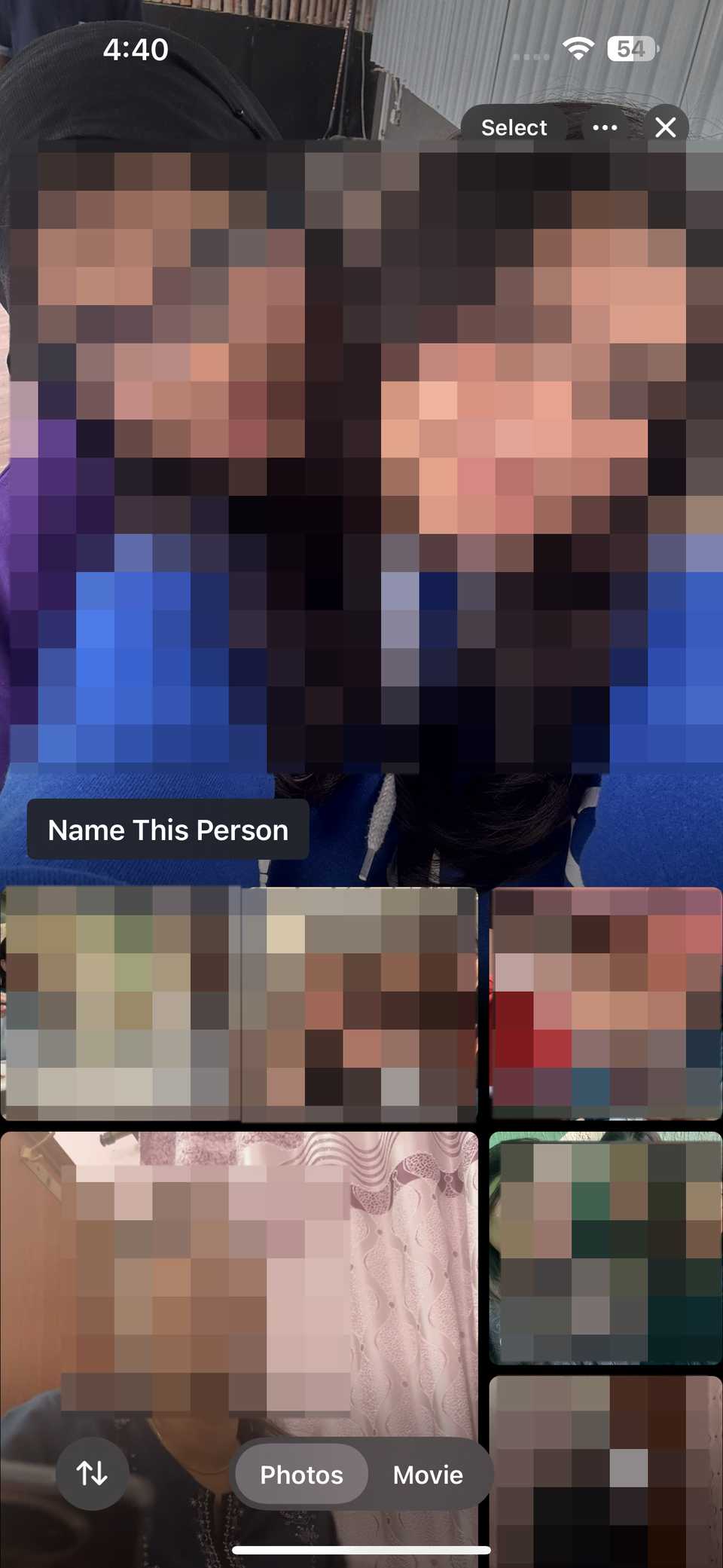 Просмотр фотографий конкретного человека в приложении «Фото»