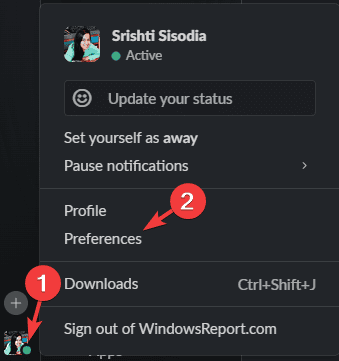 Окно настроек Preferences - доступ к настройкам темы
