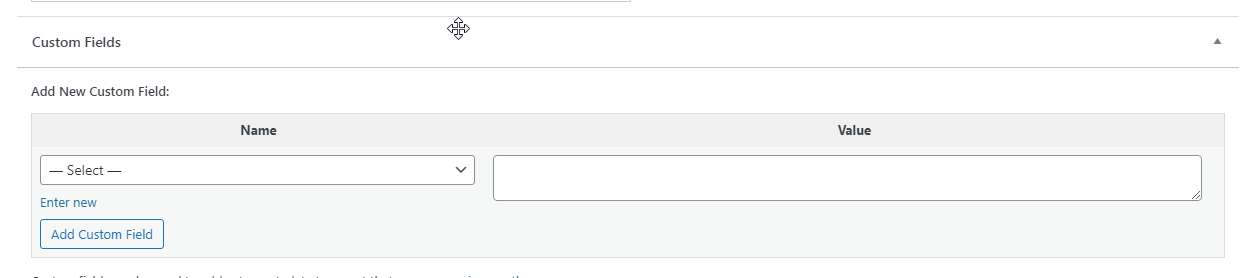 Скриншот: где добавлять пользовательские поля в записи WordPress