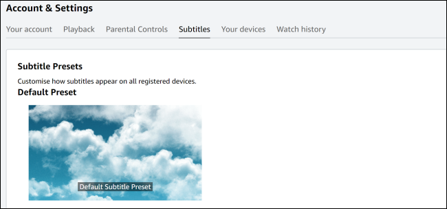 Параметры оформления субтитров — шрифт, цвет, непрозрачность