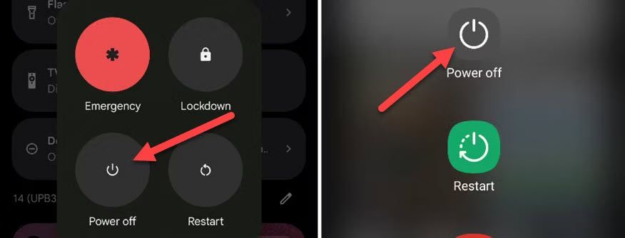 Нажмите и удерживайте кнопку питания