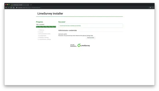 Успешно установлено