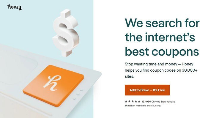 Расширение Honey в браузере — отслеживание скидок