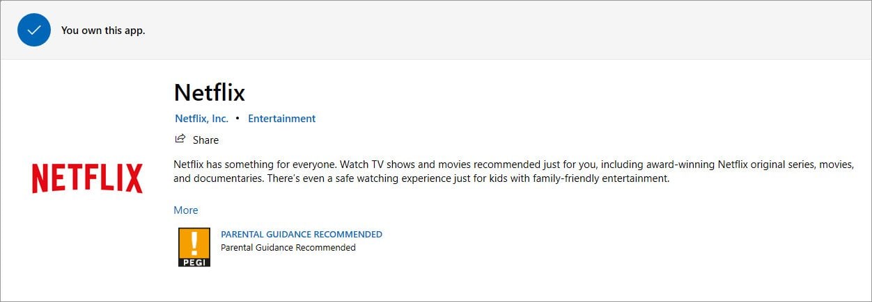 скачать Netflix из Microsoft Store
