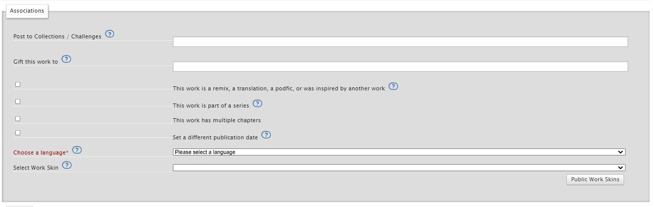 Поля ассоциаций AO3
