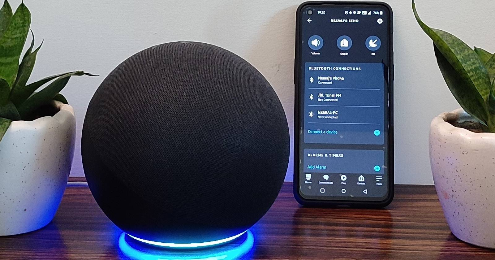 Amazon Echo, используемый в качестве Bluetooth-колонки