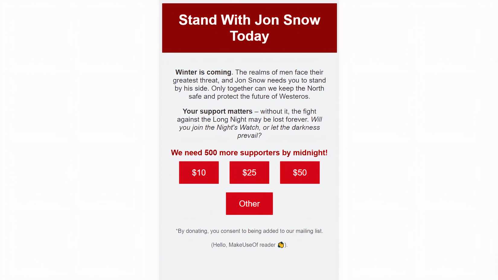 фейковая форма пожертвования с поддельным URL