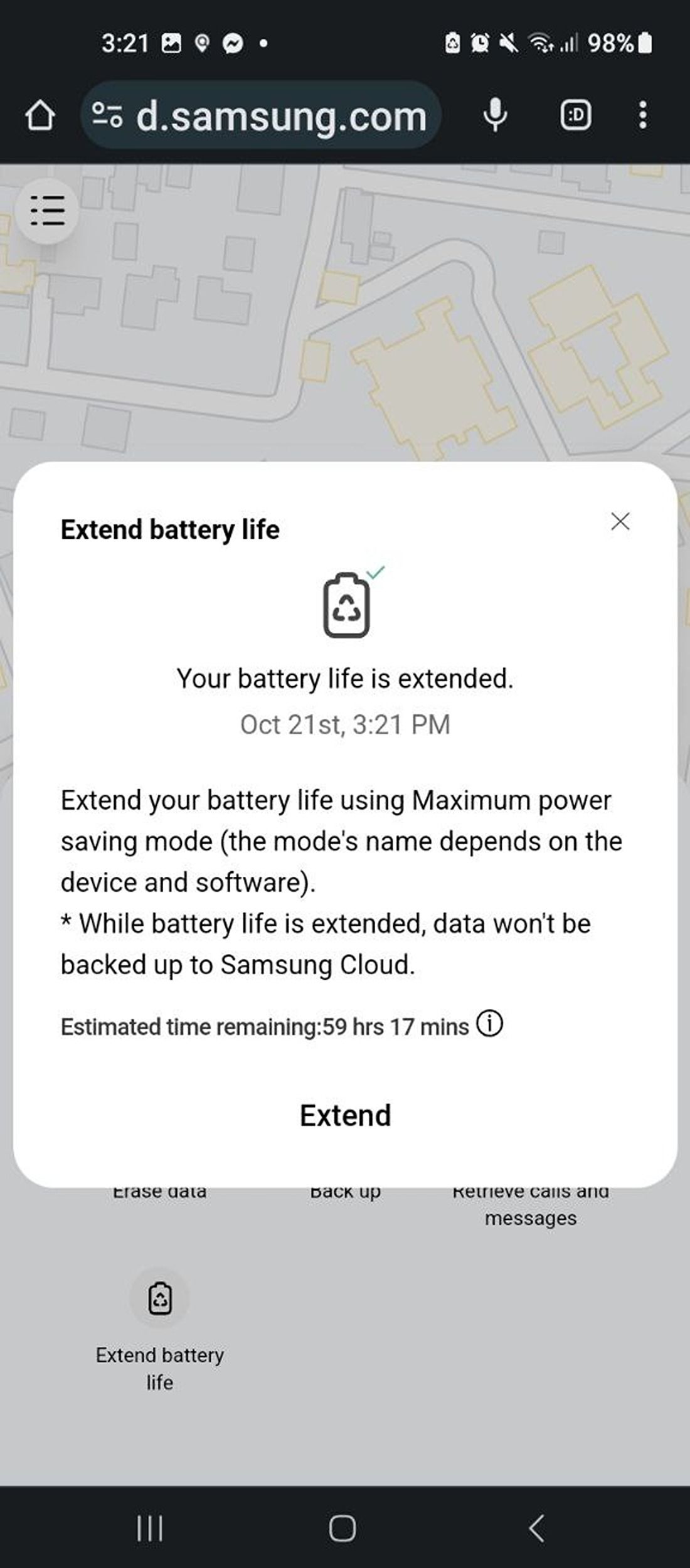 Продление времени работы батареи в SmartThings Find