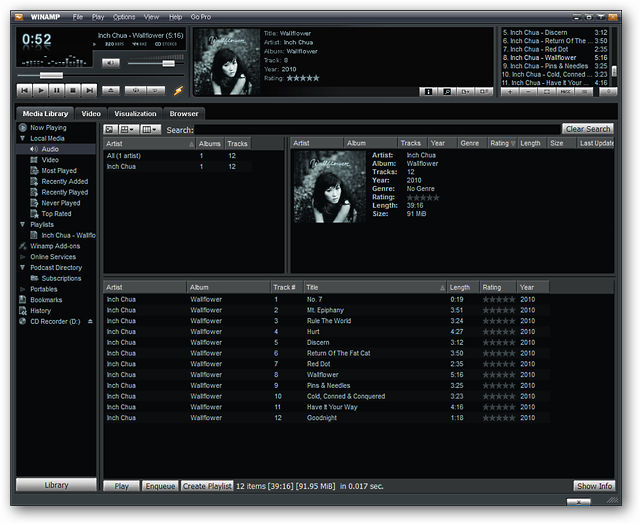 Пример скина Big Bento в Winamp