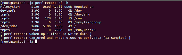 perf record сохраняет профиль в perf.data