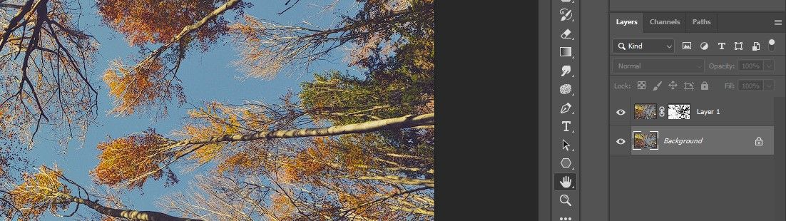 Выбор фонового слоя