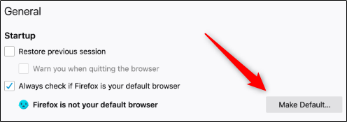 Кнопка сделать браузером по умолчанию
