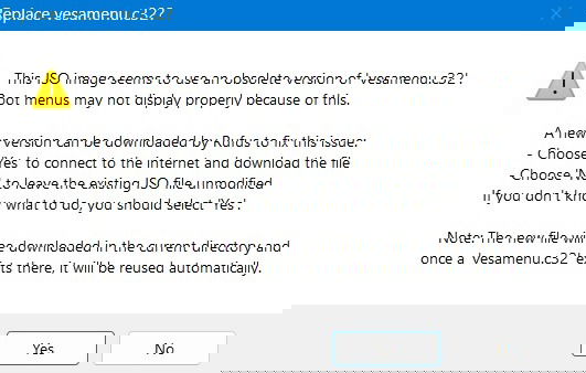 Proceso de creación de archivos del sistema en Rufus