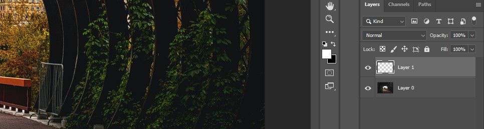 Шаг 5: передний план — белый