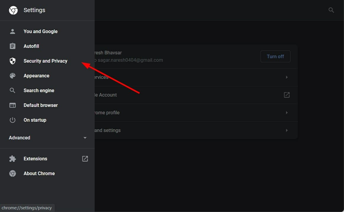 Раздел безопасность и конфиденциальность
