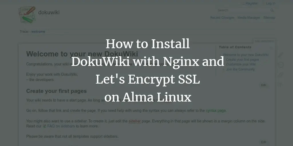 DokuWiki на Alma Linux 8 с Nginx