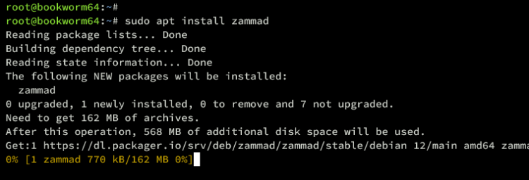 Установка Zammad