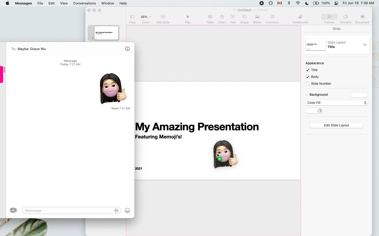 memoji в keynote