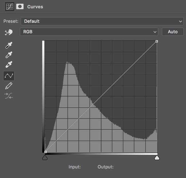 Curves Adjustment Sliders Before Screenshot