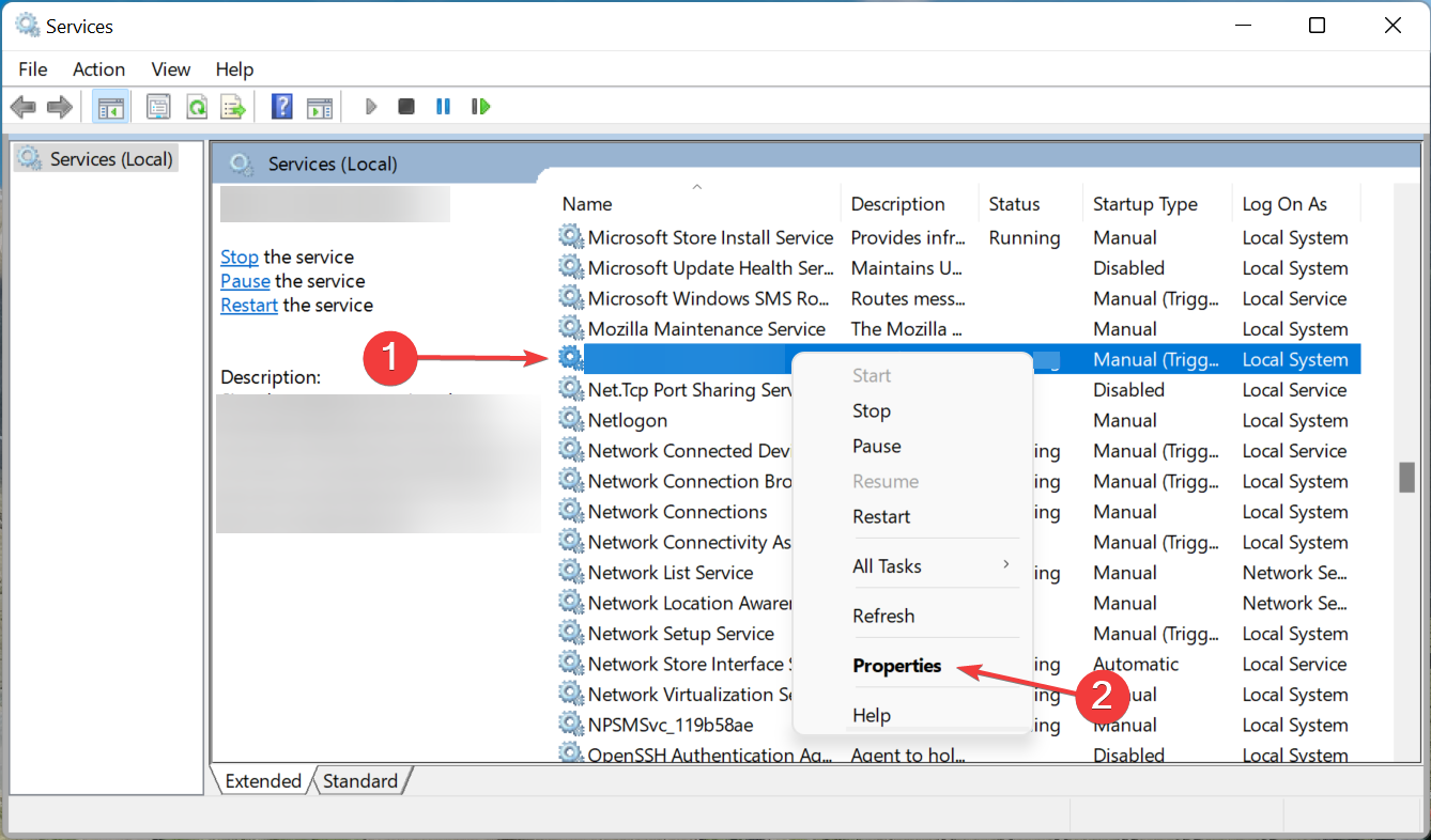 Свойства службы Nahimic