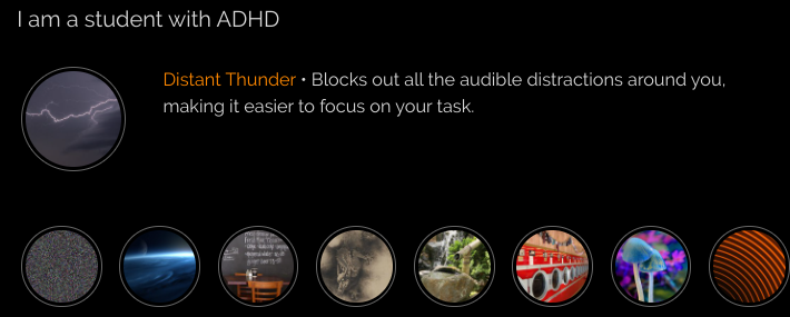 Скриншот myNoise с регуляторами