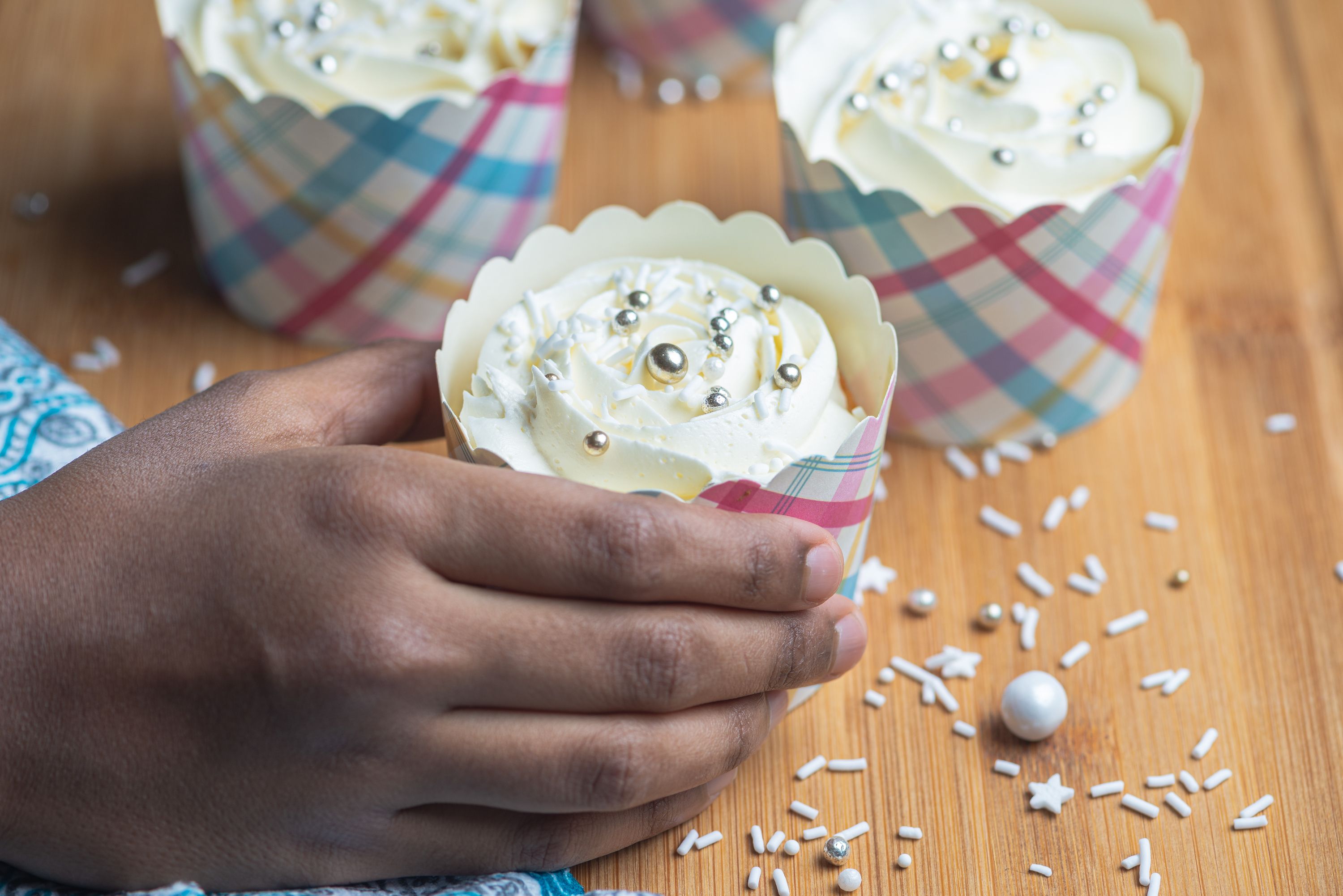 Капкейк с кремовой начинкой