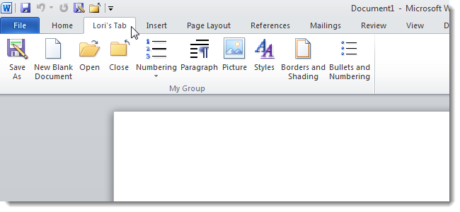 Экспорт настроек ленты и панели быстрого доступа — Office 2010